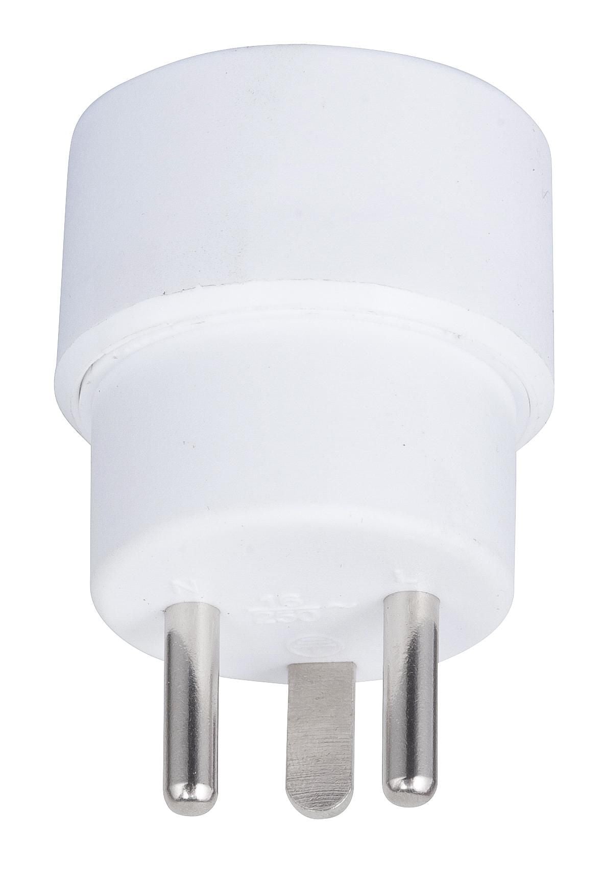 MicroConnect GRUPADK Power Plug Adapter Type K to Type E 250V 16A White