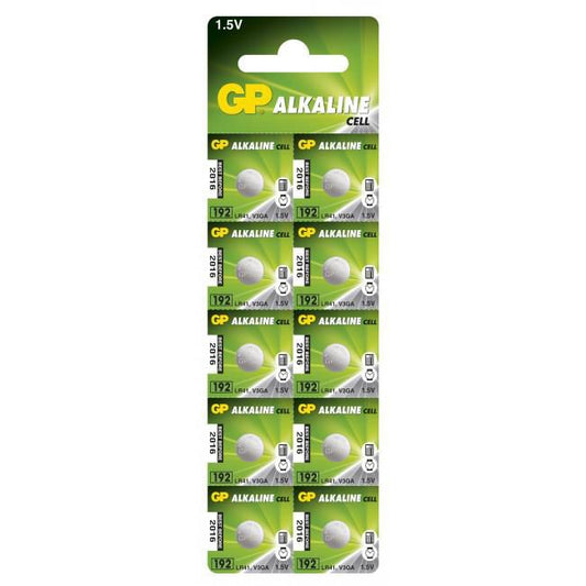 GP 17168 Alkaline Button Cell LR41 1.5V – 10 Pack Batteries