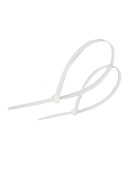 Lanview LVT551010 Tear-off Nylon Cable Ties – White, 60mm, 100 Pack