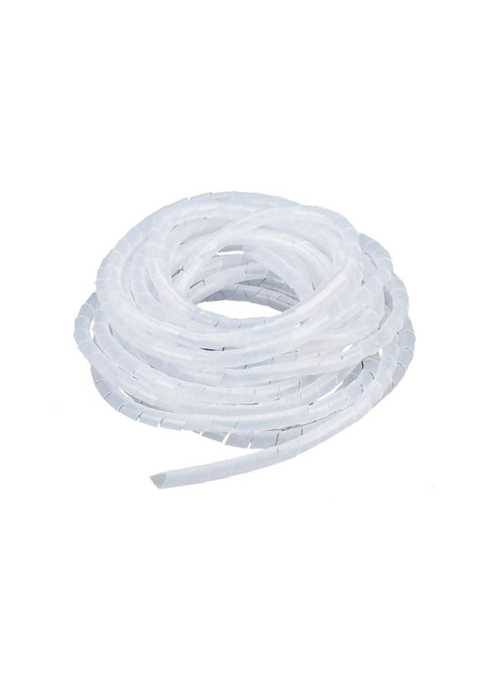 Lanview LVT551510 Spiral Band 8mm – Transparent Polyethylene Cable Management Wrap 10m Roll