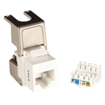 Lanview LVN128146 Cat6a Keystone Module – RJ-45 U/UTP Metallic