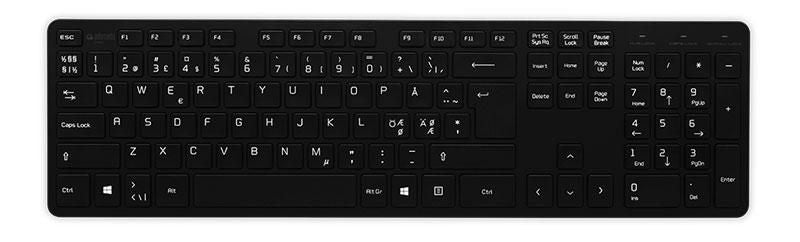 Jobmate 508102 Slim Keyboard – Black, Compact, 1 Year Warranty