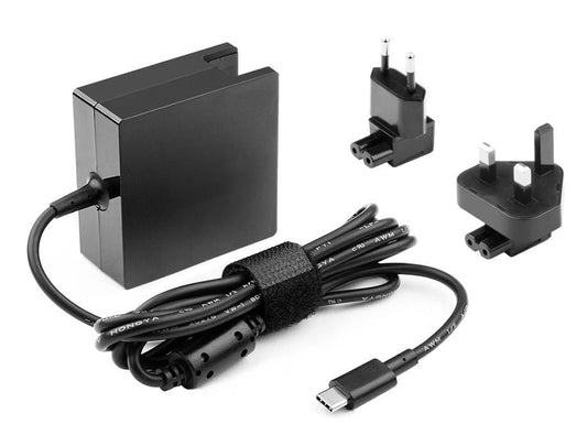 CoreParts MBXDE-AC0006 65W GaN USB-C Power Adapter – EU & UK Plug, 20V 3.25A, Black