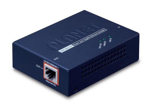 Planet POE-E201 Gigabit Ethernet Extender – Power over Ethernet, 2 Ports, Metal