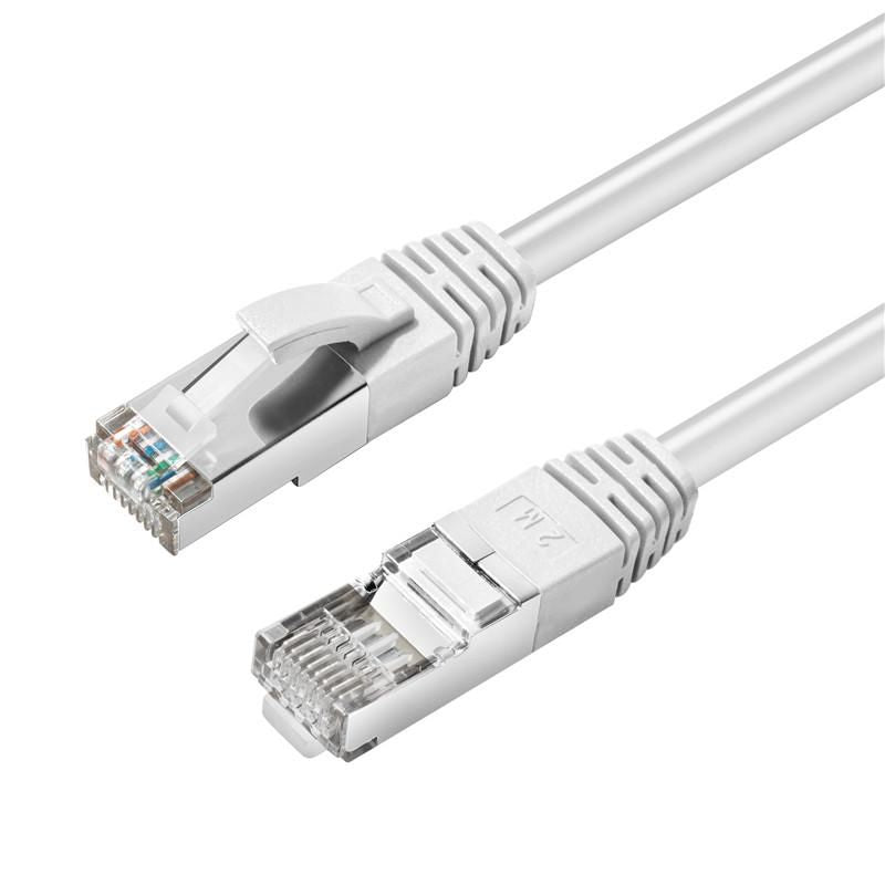 Microconnect Cat6 S/FTP Network Cable 1m White – LSZH, 10Gbps, RoHS