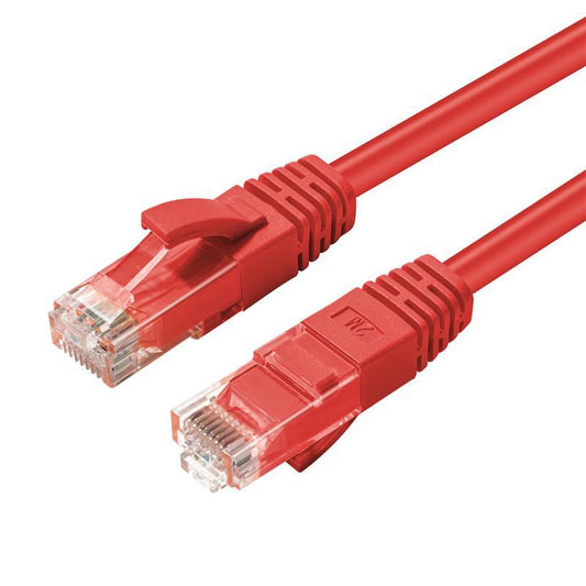 Microconnect Cat6 U/UTP Network Cable 20m – Red, LSZH, RJ-45, High-Speed