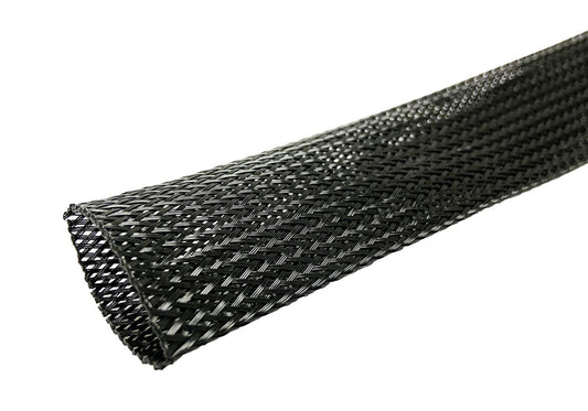 MicroConnect CABLESLEEVE040-50B Expandable Polyester Cable Sleeve – 40mm Diameter, 50m Roll, Black