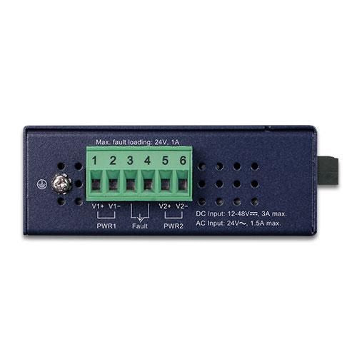Planet IGTP-802TS Industrial Media Converter – 1000BASE-LX SC SM PoE+ 20km