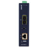 Planet IGTP-802TS Industrial Media Converter – 1000BASE-LX SC SM PoE+ 20km