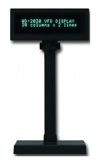 Capture WD-2312000008 Customer Display – 2-Line VFD RS-232 Interface Black