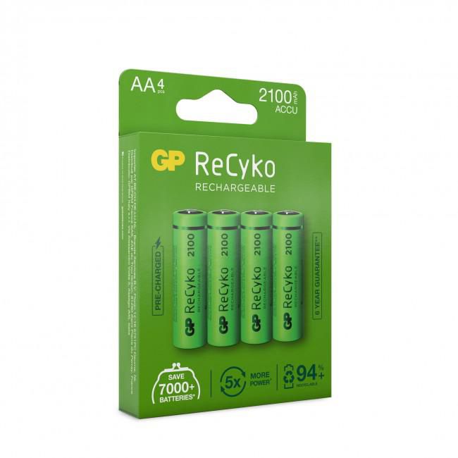 GP 201212 AA Rechargeable Battery – NiMH 2100mAh 1.2V 4-Pack