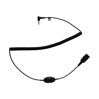 Jabra 8800-01-104 QD to 3.5mm Cable – Push-to-Talk, Black, CE Certified