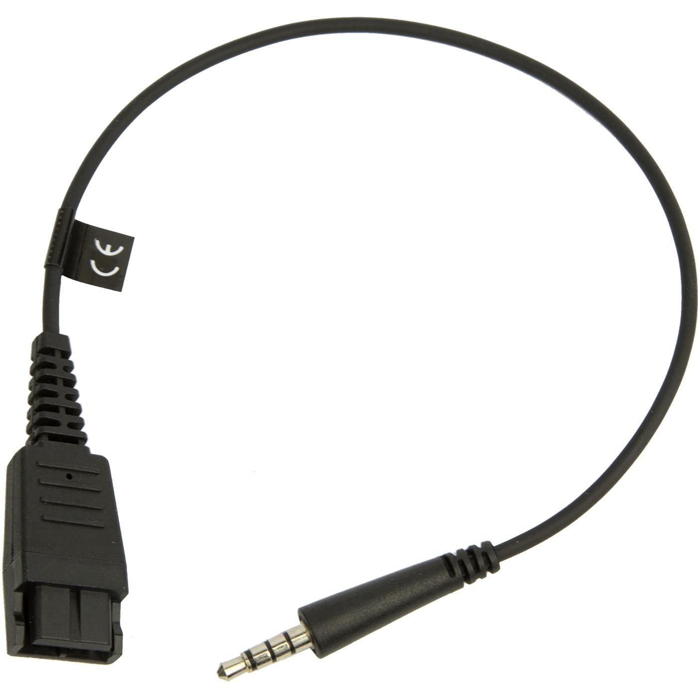 Jabra 8800-00-99 QD to 3.5mm Jack Extension Cord – Black