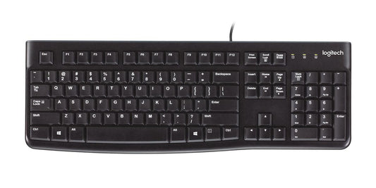 Logitech 920-002524 Keyboard – Wired Full-Size UK Layout, Durable Keys