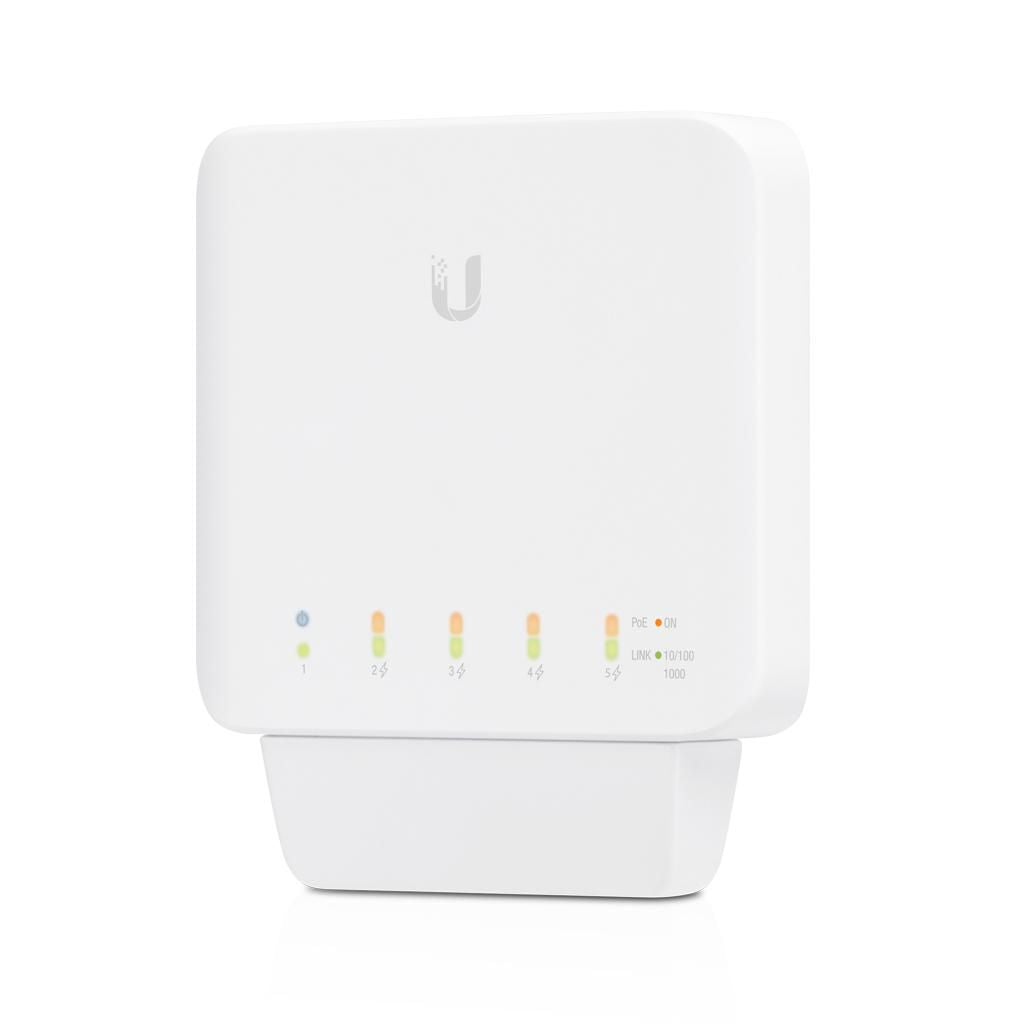 Ubiquiti USW-FLEX-3 Network Switch – 5x Gigabit Ethernet, PoE, Managed, 3-Pack
