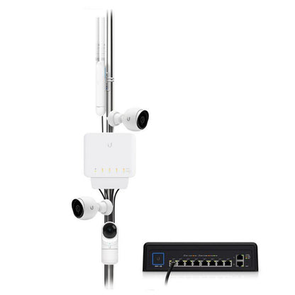 Ubiquiti USW-FLEX-3 Network Switch – 5x Gigabit Ethernet, PoE, Managed, 3-Pack