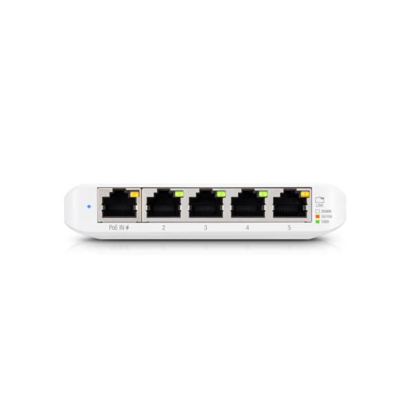Ubiquiti USW-FLEX-MINI-5 5-Port Gigabit Managed Network Switch PoE White