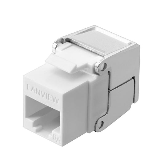 Lanview LVN128084 Cat6a Keystone Module – RJ-45 U/UTP Metallic