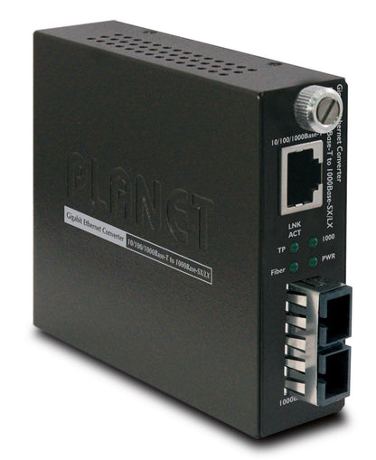 Planet GST-802S Network Media Converter – Gigabit Ethernet 1000Base-LX SC SM 10km