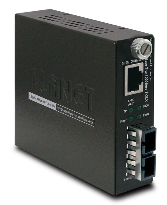 Planet GST-802S Network Media Converter – Gigabit Ethernet 1000Base-LX SC SM 10km