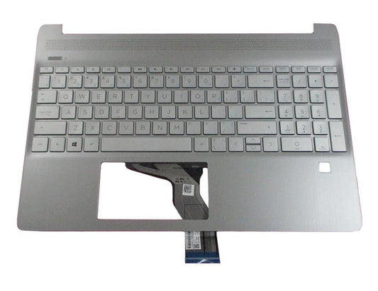 HP L63578-061 Integrated Notebook Keyboard and Cover – Italian, Silver