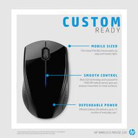 HP 3FV66AA Wireless Mouse – Ambidextrous, Black, Travel-Size