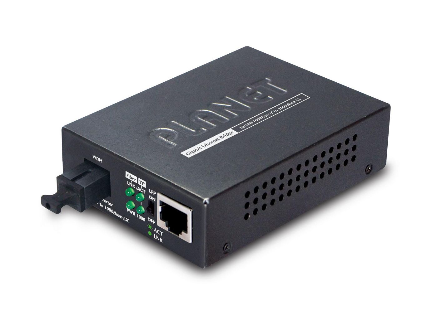 Planet GT-806A15 Media Converter – Gigabit Ethernet 1000BASE-LX WDM 15km