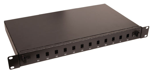 Lanview LVO231553 12-Port 1U Fibre Patch Panel – SC/LC Rack Mount