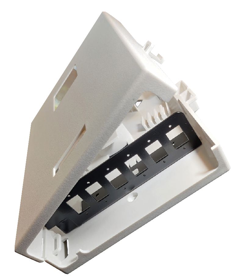 Lanview LVO231575 Patch Panel – 6-Port LC Wall Mount Fibre Box Plastic