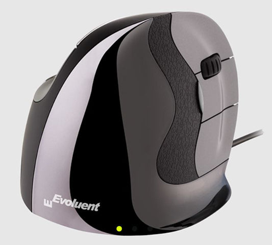 Evoluent VMDL VerticalMouse D Large Ergonomic USB Laser Mouse Black/Grey
