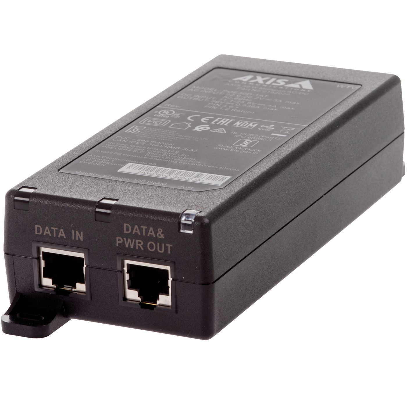 Axis 02208-001 PoE Adapter – 30W Midspan AC/DC Wired Network