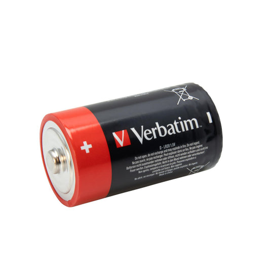 Verbatim 49923 D Alkaline Batteries – 1.5V 2-Pack Household Power