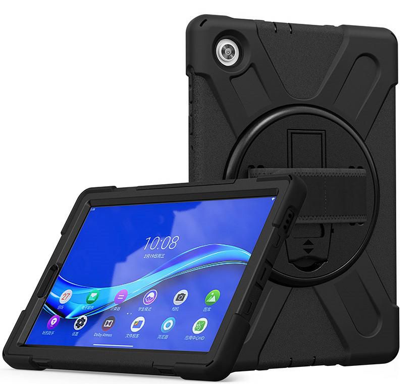 eSTUFF ES681903-BULK Tablet Case – 11.5" Shockproof Black Cover with Stand