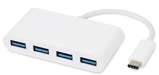 MicroConnect USB3.1CUSB3 USB-C Multiport Adapter Hub – 4-Port USB 3.2 Gen 1, White