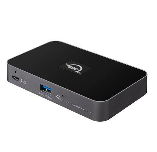 OWC OWCTB4HUB5P Thunderbolt 4 Hub – 40Gb/s, 4 Thunderbolt Ports, USB 3.2, Space Gray