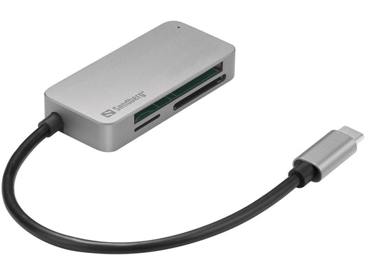 Sandberg 136-38 USB-C Multi Card Reader Pro – High-Speed Multi-Format Card Reader