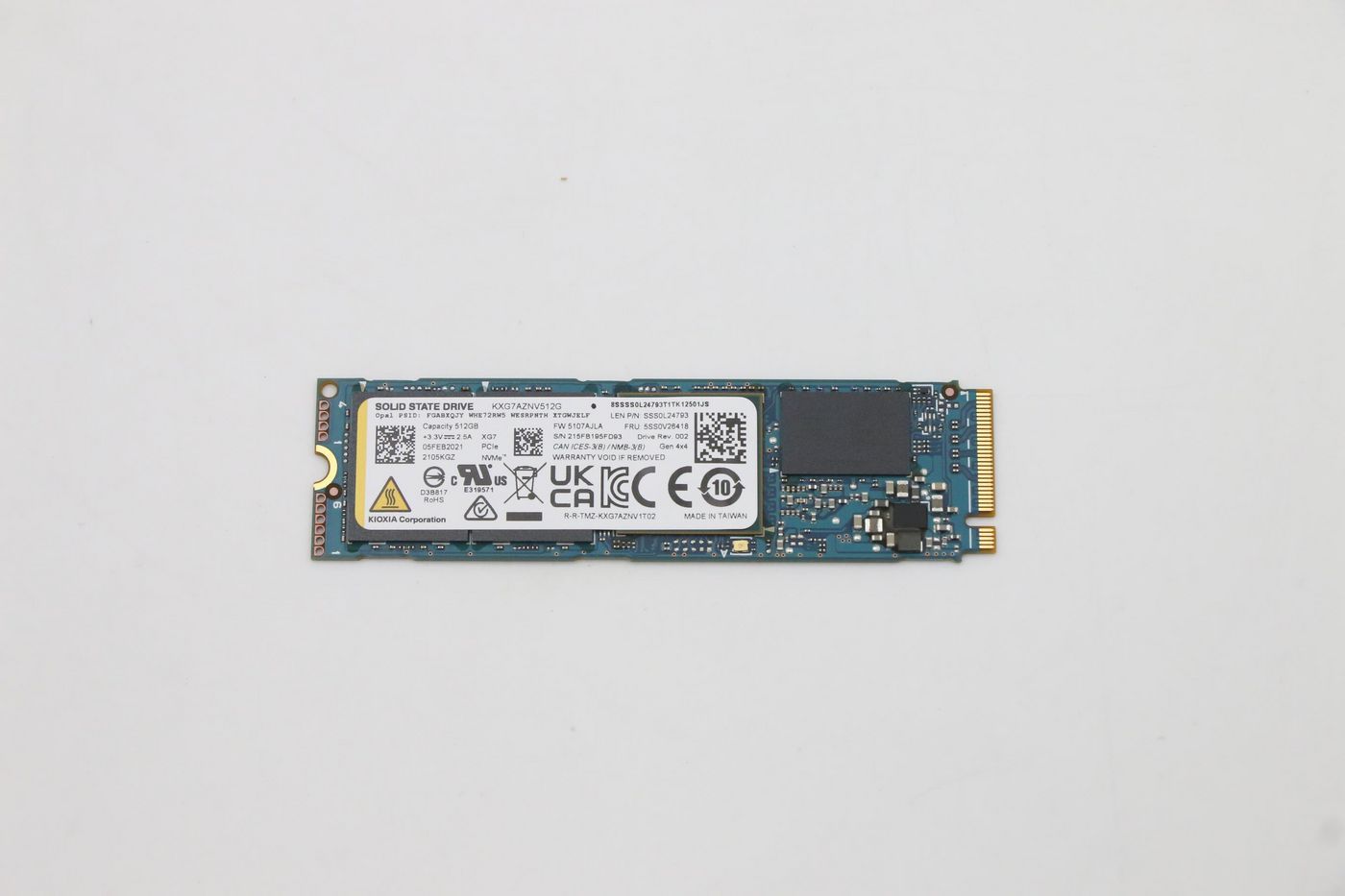 Lenovo 5SS0V26418 Internal SSD – M.2 PCIe NVMe Gen4x4 512GB OPAL RoHS