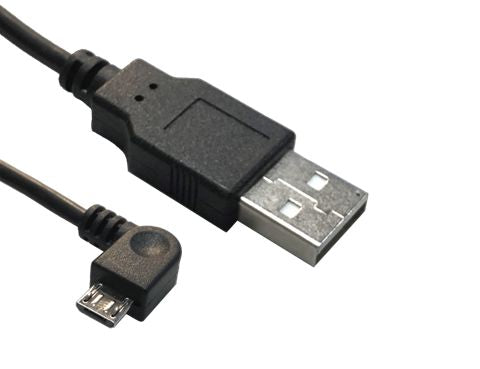 MicroConnect USBABMICRO18ANG USB 2.0 Cable 1.8m Black Angled Micro-USB B