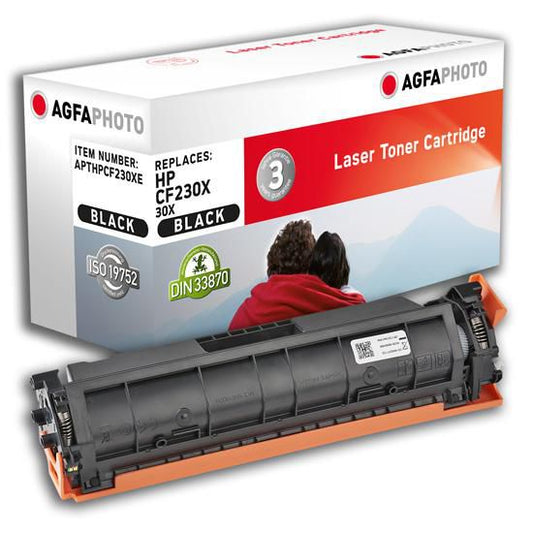 AgfaPhoto APTHPCF230XE Black Toner Cartridge – 3500 Pages, Single Pack