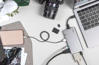 Digitus DA-70877 USB-C Multiport Travel Dock – 8 Port, HDMI, VGA, 4K, Ethernet, Card Reader