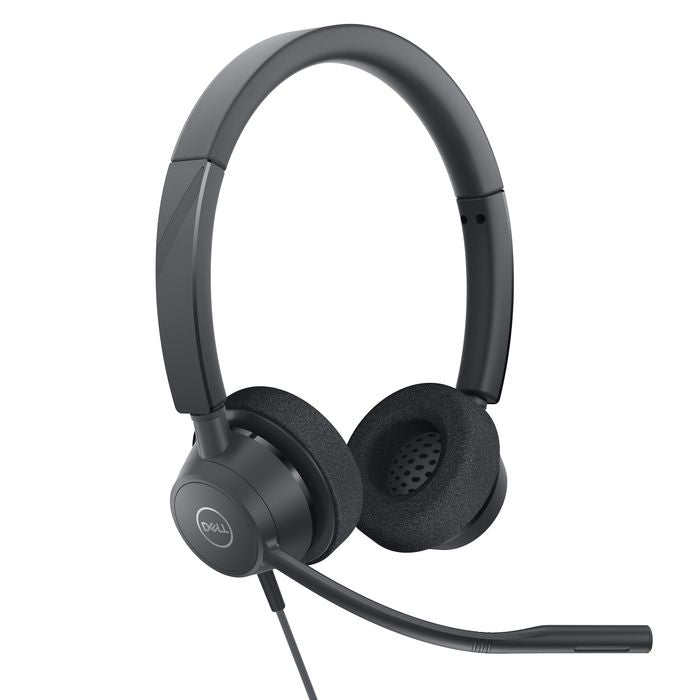 Dell WH3022 Pro Stereo Wired Headset – Black, USB, Head-band