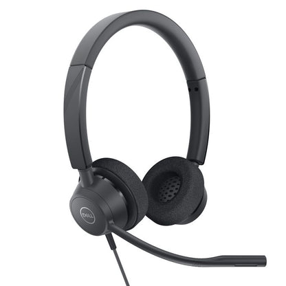 Dell WH3022 Pro Stereo Wired Headset – Black, USB, Head-band