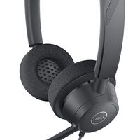 Dell WH3022 Pro Stereo Wired Headset – Black, USB, Head-band