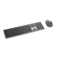 Dell 02HHJ Wireless Keyboard and Mouse Combo – RF + Bluetooth, QWERTY, Grey