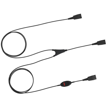 Jabra 8800-02-01 Supervisor Cord with Mute – Black QD to 2x QD Cable