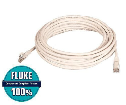 Lanview LVN147142 Cat6 U/UTP Network Cable 10m White LSZH Jacket RJ-45 Gold Plated