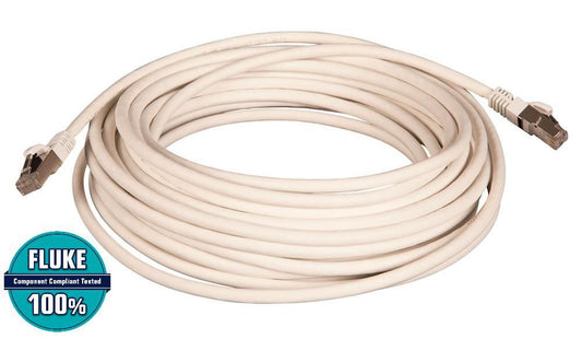 Lanview LVN149542 Network Cable – 10m Cat6a S/FTP White LSZH RJ-45 Gold-Plated Connectors