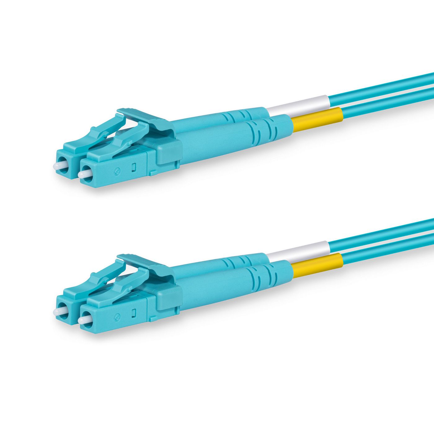 Lanview LVO231472 10m OM3 LC-LC Fibre Optic Cable – Aqua LSZH, Duplex, 50/125µm
