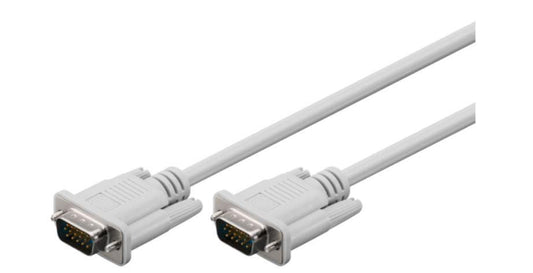 MicroConnect VMM102C Full HD SVGA Slim Monitor Cable 2m – VGA Male to Male White