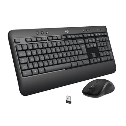 Logitech 920-008685 Wireless Keyboard – Full-Size, UK Layout, Black